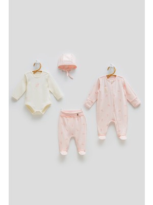 Caramell Cosy 4\'lü Hastane Çıkışı - Pembe