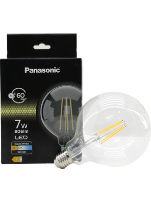 Esranın Dünyası Panasonic Ldgch-07-Lh-1rc G125 7W=60W E27 Warm White LED Filament Rustik Ampul