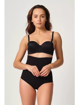Beruflic Siyah Mı Emay 2708 Lazer Yüksek Bel Kesim Slip Hayalet Korse