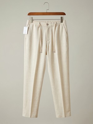 Kastrioti Regular Fit Jogger Keten Pantolon