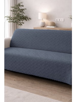 Decomia Home Boeno Kabartmalı Yumuşak Koltuk Örtüsü Çok Amaçlı Koltuk Şalı Kaymaz Süngerli (165X205 Cm)
