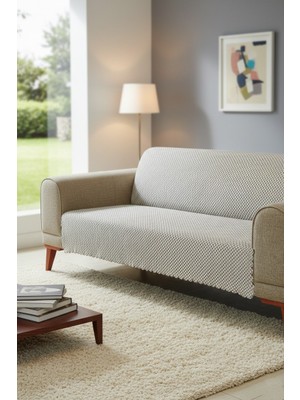 Decomia Home Maya Kabartmalı Evcil Hayvan Dostu Koltuk Örtüsü Çok Amaçlı Kaymaz Süngerli (165X205 Cm)