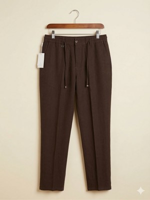 Kastrioti Regular Fit Jogger Keten Pantolon