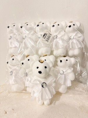 Eng Parti Dünyası 10’lu Beyaz Strafor Köpük Ayı Seti – Delikli, Çubuklu Süsleme ve Hediyelik Yapımına Uygun