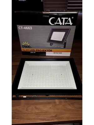 Cata LED Projektör Beyaz Ct 4663 200W