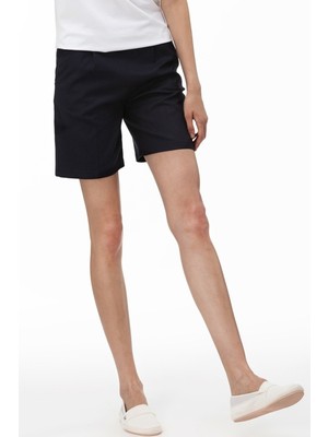 Lacoste Women's Reguler Fit Shorts Kadın Yandan Fermuarlı Şort Koyu Lacivert