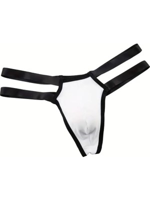 Trend Movira Erkek Beyaz Lastikli Tanga Iç Giyim