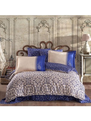 Trend Movira Çift Kişilik Saten Nev Leona Lacivert