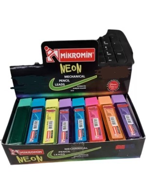 Mikro Kurşun Kalem Ucu Kısa Min (Versatil Kalem Ucu) 60 Mm Neon 0.9 Mm M-602 (48 Tüp)