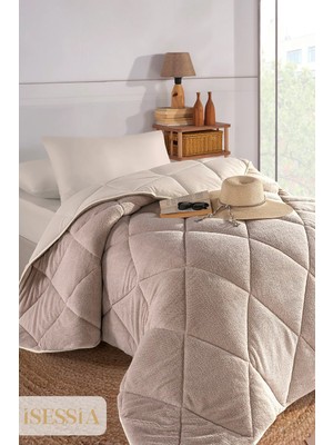 Isessia Veloria Wellsoft Tek Kişilik Yorgan Çift Taraflı | Ultra Yumuşak 4 Mevsim Konfor | 155X215 cm