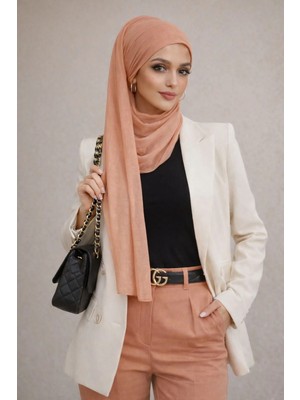 Aişe Tesettür Somon Bandana Bone Şal