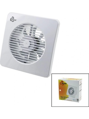 Tios Shop Krm Plastik Aspiratör 150 6inç Banyo Tuvalet Havalandırma Aspiratörü 20W 320M3/H EBT-150 (50