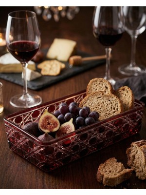 Akden Store El Kesmesi Kristal Dekor Cam Renkli Baton Kase 25X15CM