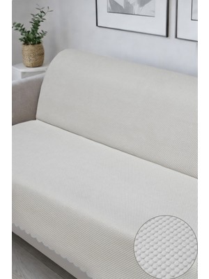 Decomia Home Elora Kabartmalı Yumuşak Koltuk Örtüsü Çok Amaçlı Koltuk Şalı Kaymaz Süngerli (165X205 Cm)