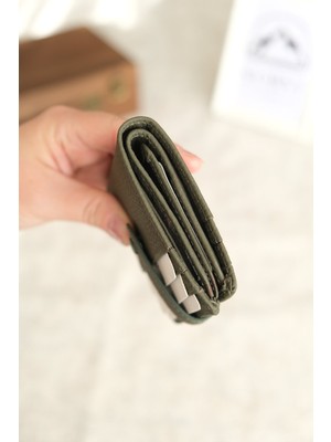 Norvi Leather Çıtçıtlı Çok Bölmeli Yatay Hakiki Deri Cüzdan 1185