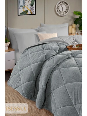 Isessia Veloria Wellsoft Çift Kişilik Yorgan Çift Taraflı | Ultra Yumuşak 4 Mevsim Konfor | 195X215 cm