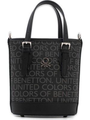 Benetton BNT_1761 20X16X7 El Siyah Kadın Çanta