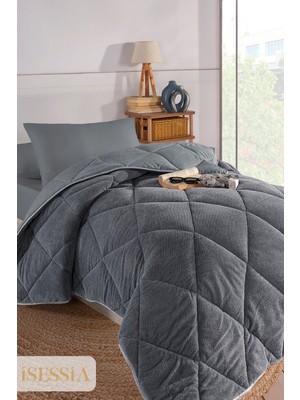 Isessia Veloria Wellsoft Tek Kişilik Yorgan Çift Taraflı | Ultra Yumuşak 4 Mevsim Konfor | 155X215 cm