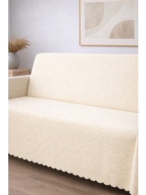 Decomia Home Boeno Kabartmalı Yumuşak Koltuk Örtüsü Çok Amaçlı Koltuk Şalı Kaymaz Süngerli (165X205 Cm)