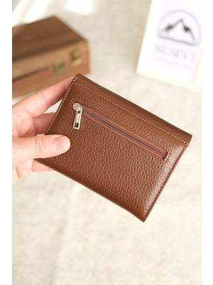 Norvi Leather Bozuk Para ve Bol Kartlık Bölmeli Hakiki Deri Küçük Kadın Cüzdanı 1181