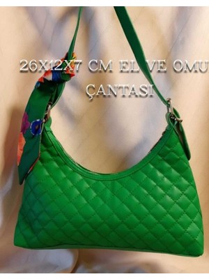 Şık ve Zarif Kapitone Desenli El ve Omuz Çantası