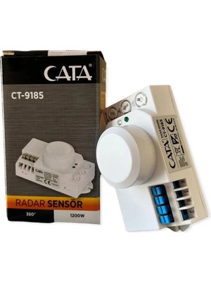 Cata CT-9185 360 Derece Radar Hareket Sensör 1200W Kolay Montaj Özelliği ile Kullanım