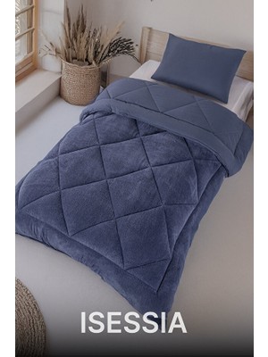 Isessia Lüks Wellsoft Çift Taraflı Yumuşak 4 Mevsim Konfor Yorgan Seti | Yorgan | Uyku Seti 155 x 215 cm