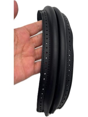 Angel Çanta Aksesuar 19 cm Oval Siyah Renk Derili Gizli Çanta Bursu