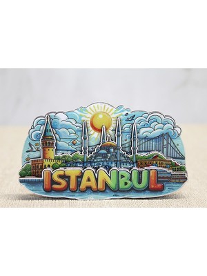 MiraLive Ahşap Istanbul Temalı Magnet - Model 5