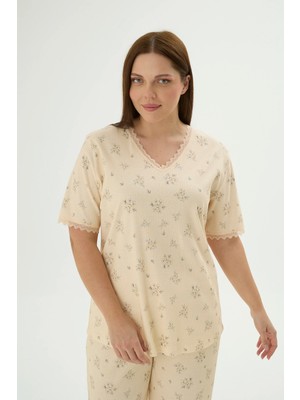 Sevim 17838 Kadın Bıg Sıze Kısa Pijama Takım