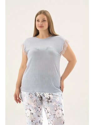 Sevim 17706 Kadın Bıg Sıze Pijama Takım