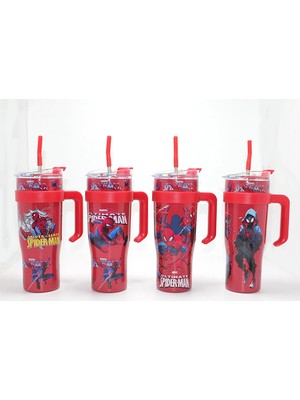 MiraLive Spiderman Pipetli Termos Suluk