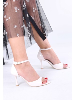 Sefayol Marmion Bej Rugan Ince Topuklu Kadın Ayakkabı