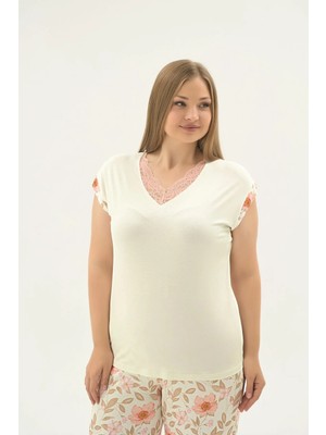 Sevim 17386 Kadın Bıg Sıze Kısa Pijama Takım