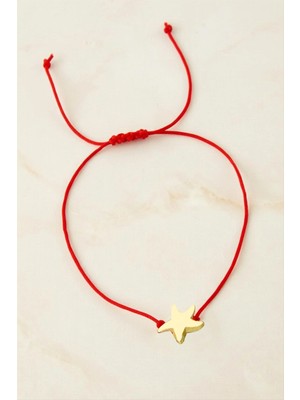 DS LLC Deniz Yıldızı Makrome Ip Bileklik DLLSRSBJ34