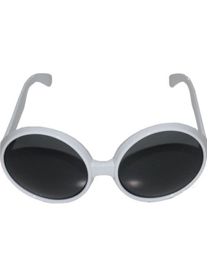 MiraLive 80 Li Yıllar Beyaz Renk Nostalji Yeşilçam Parti Gözlüğü