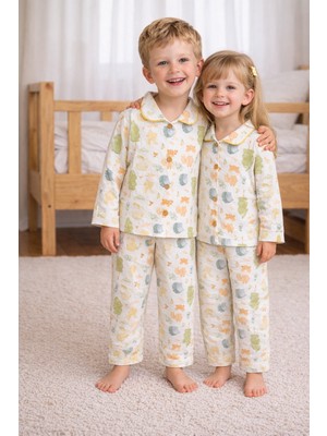 Greenmoon Çift Kat Organik Müslin Çocuk Pijama Akımı