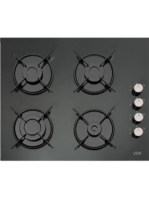 Çetintaş Evii 848 Cat L Eı Siyah Emaye Cam Ankastre Ocak