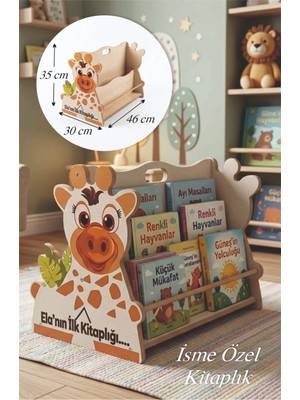 Ankebut Isme Özel Ilk Kitaplığım Çift Taraflı Montessori Kitaplık