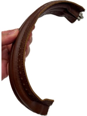 Angel Çanta Aksesuar 19 cm Oval Taba Renk Derili Gizli Çanta Bursu