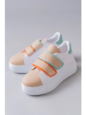 Sefayol Bellamy Multi Mat Deri Cırtlı Kadın Spor Ayakkabı