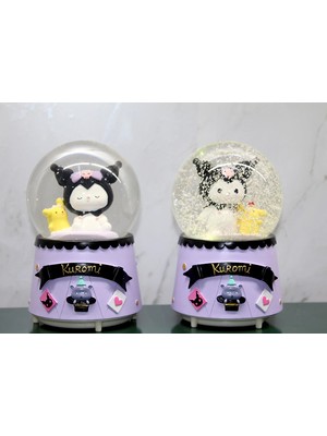 MiraLive Kuromi Işıklı Müzikli Kar Küresi Orta Boy Model 2