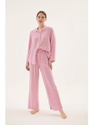 Sevim 17542 Kadın Düğmeli Pijama Takım