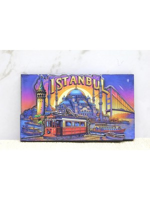MiraLive Ahşap Istanbul Temalı Magnet - Model 13
