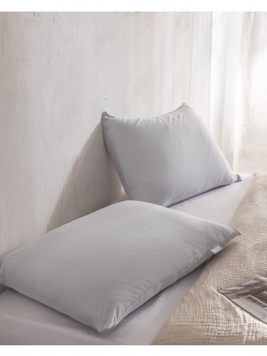 Madame Coco Belle Bambu Pamuklu 2'li Yastık Kılıfı - Gri