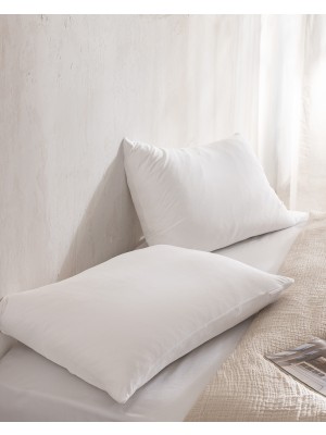 Madame Coco Belle Bambu Pamuklu 2'li Yastık Kılıfı - Beyaz