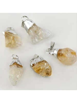 Sitrin Doğaltaş Kolye Ucu Nemere