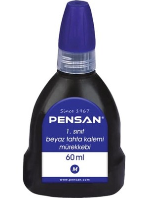 Pensan Tahta Kalem Mürekkebi 60 Ml Mavi 4007