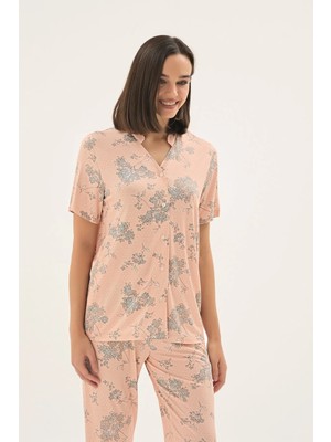 Sevim 17743 Kadın Düğmeli Pijama Takım