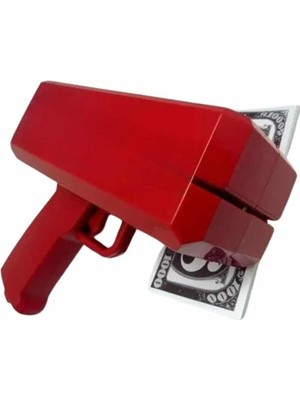 İsingir Shopping Kırmızı Parti Oyuncağı Para Saçma Fırlatma Tabancası Makinesi Super Money - IS002Y-7R8TC5